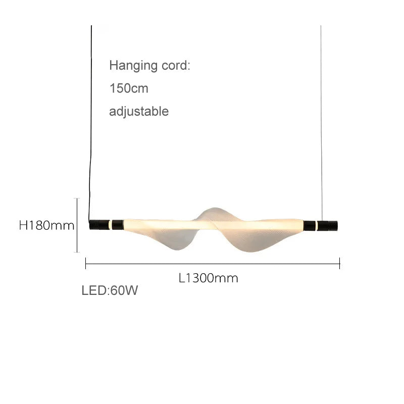 lustre design led postmoderne en acrylique tendance 2024 éclairage suspendu - vue 19 sur 18