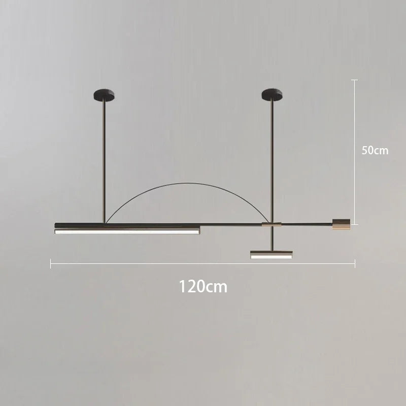 Modern minimalist nordic chandelier for interior decor - vue 11 sur 16