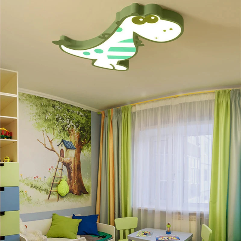 lampe dinosaure mignonne pour chambre d'enfants moderne et créative - vue 5 sur 7