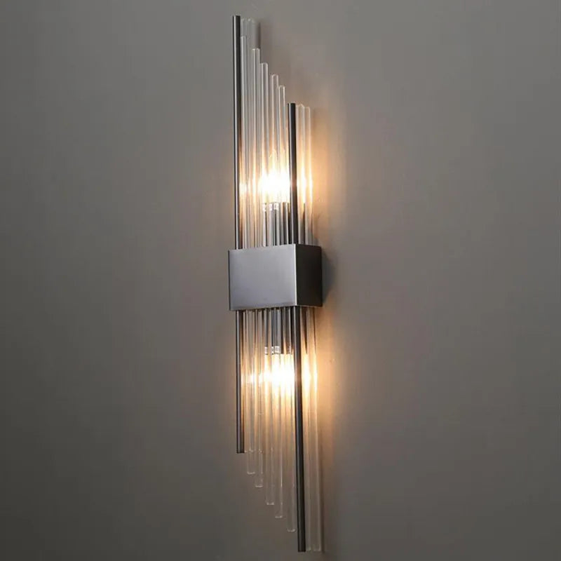 applique murale led en cristal luxe design nordique pour intérieur élégant - vue 2 sur 9