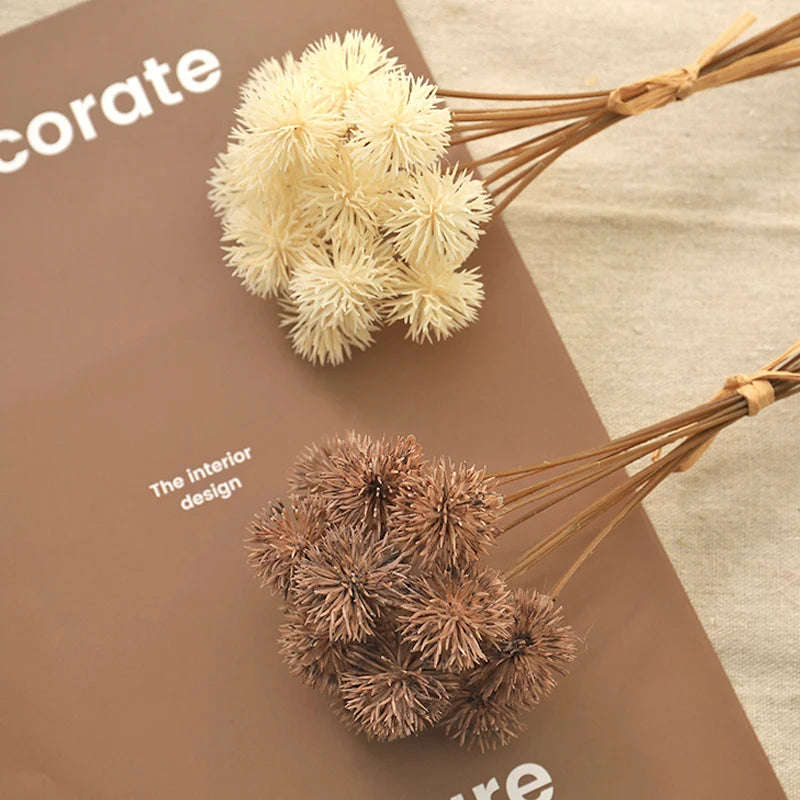 lot de 12 boules de pissenlit artificielles pour décoration et cadeaux - vue 3 sur 8