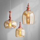 Modern minimalist glass chandelier nordic lighting