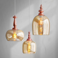 Modern minimalist glass chandelier nordic lighting