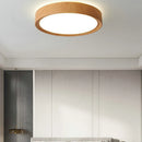 plafonnier led rond en bois éclairage d'intérieur luminaire décoratif