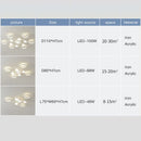 Plafonnier led télécommande simple blanc décoratif 2023