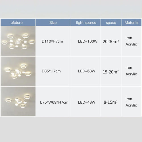 Plafonnier led télécommande simple blanc décoratif 2023 - vue 5 sur 9