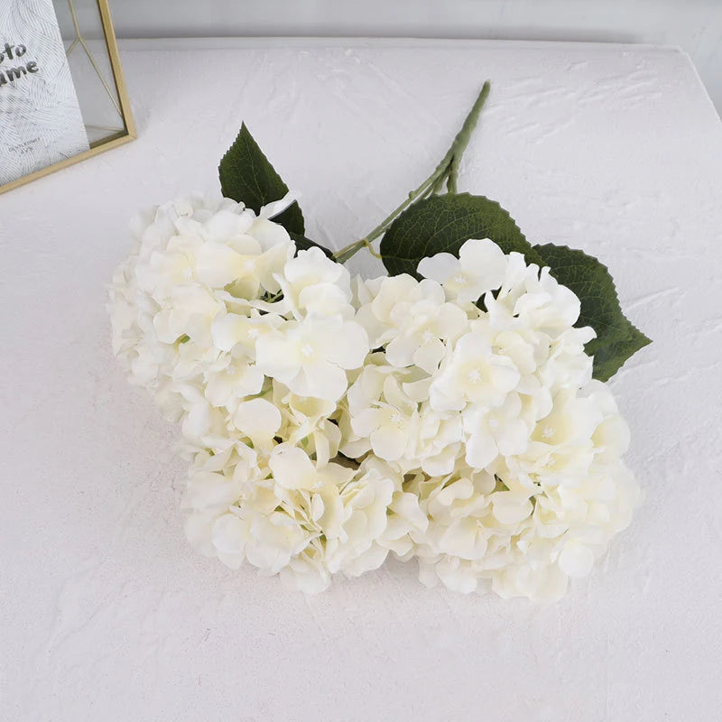 grande hortensia artificielle tactile pour décoration mariage et événements - vue 7 sur 9
