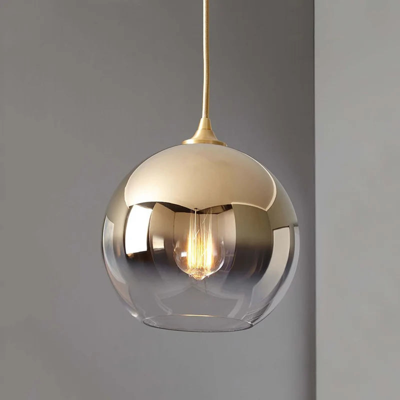 suspension modernes en verre pour décoration nordique