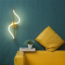 Minimalist acrylic wall light with nordic artistic lines
