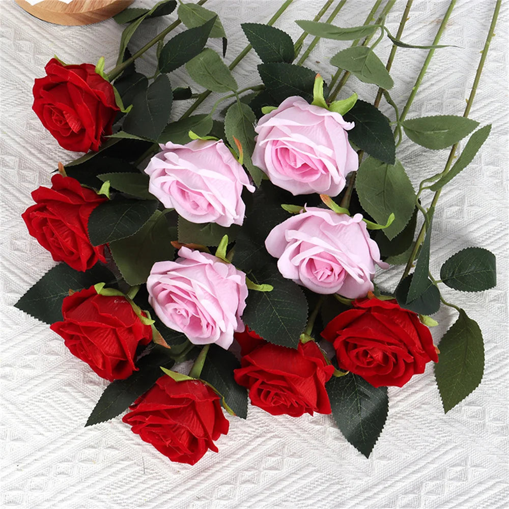 bouquet de roses artificielles pour mariage Noël ou Saint-Valentin - vue 3 sur 14