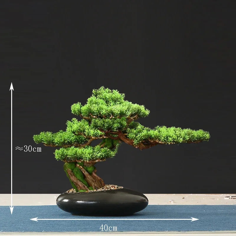 décoration intérieure faux arbre bonsaï style chinois pour intérieur et extérieur - vue 3 sur 22
