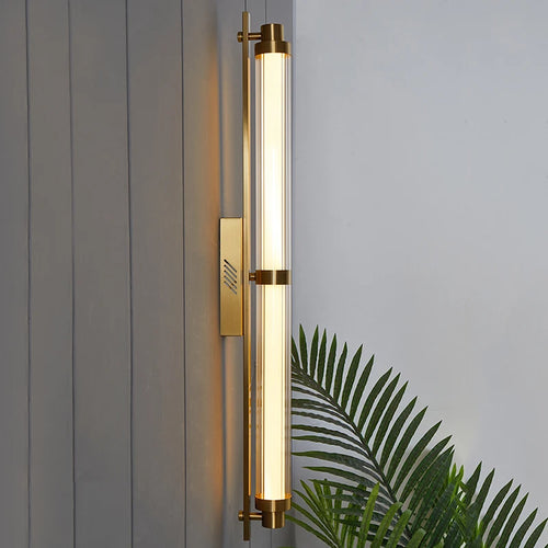 Minimalist designer stainless steel decorative wall light - vue 2 sur 7