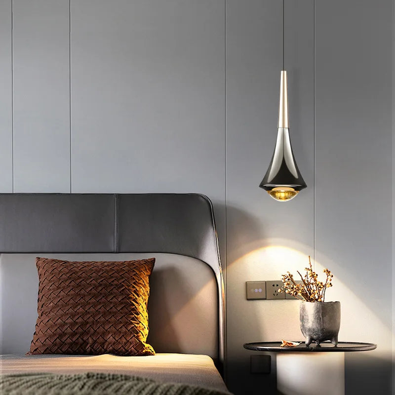 Suspension double lumière luxe plafond - vue 3 sur 7