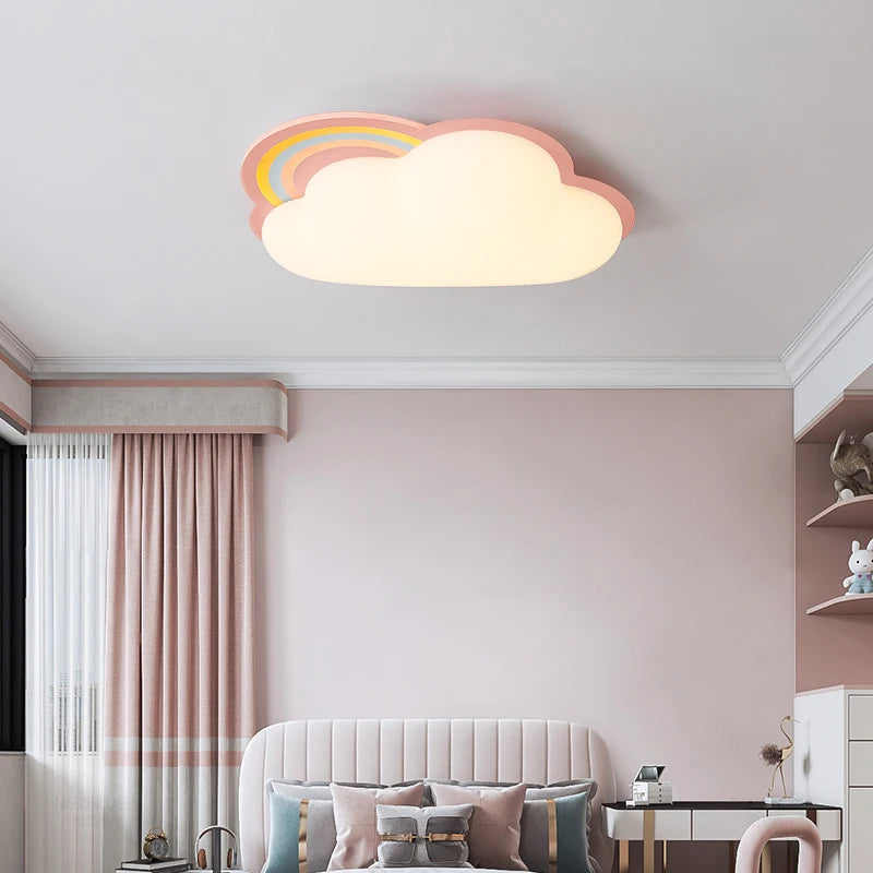 plafonnier nuage arc-en-ciel pour chambre enfant décor créatif - vue 3 sur 7