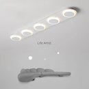 LED Long Pole Creative Chandelier, Used For Living Rooms, Bedrooms, Dining Rooms, Indoor Corridors, Balcony Entrances, And Home