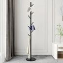 Metal Standing Holder for Purse, Tree with Light, Luxury Rock Plate Base, Marble Scarf and Bag Rack, Minimalist Stand