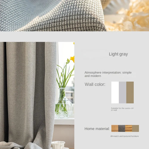 Rideau occultant moderne minimaliste pour salon et chambre - vue 10 sur 18