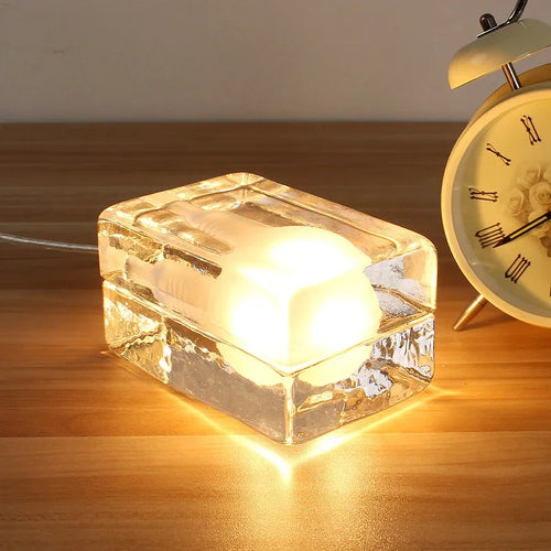 veilleuse led créative en forme de glaçon cadeau pour enfants