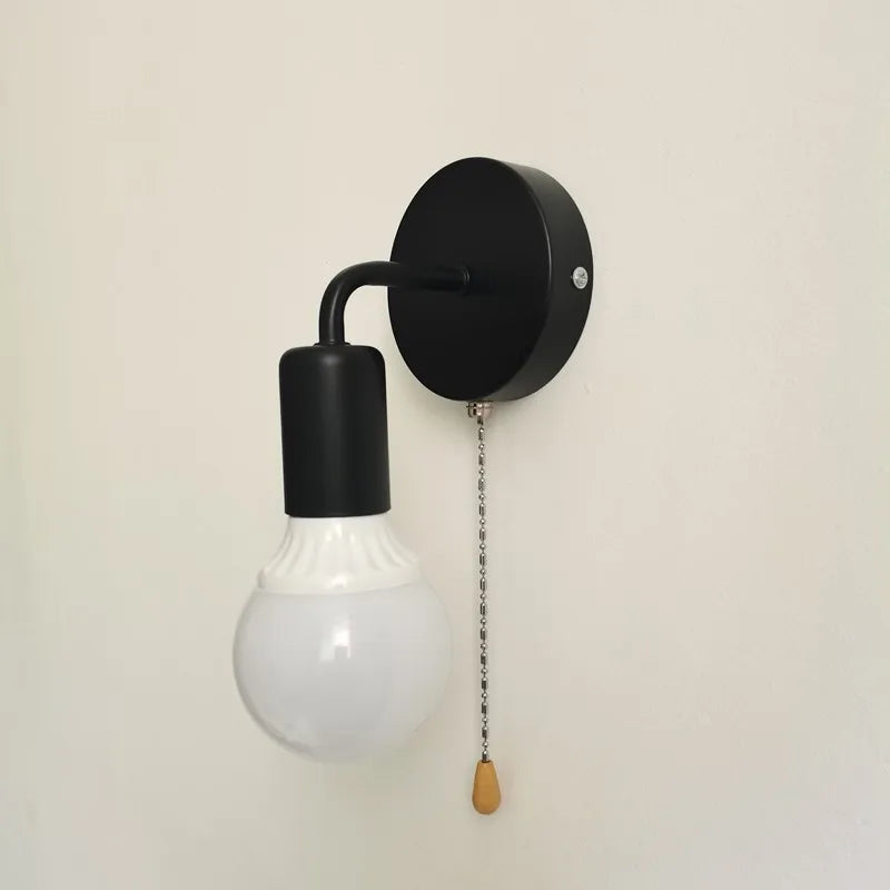 applique murale nordique simple avec interrupteur économe en énergie