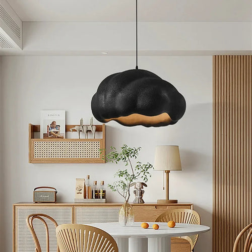 French Dining Room Wabi Sabi LED Pendant Lamp Nordic Cream Style Bar Bedroom Chandelier Fixture Model Room Bar Decorative Lights