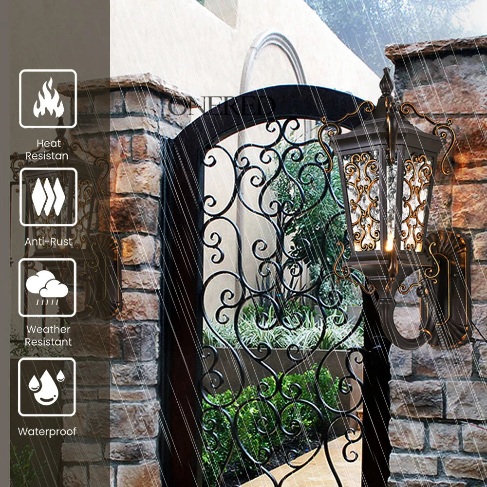 appliques murales extérieures super lumineuses pour jardin et balcon - vue 6 sur 8