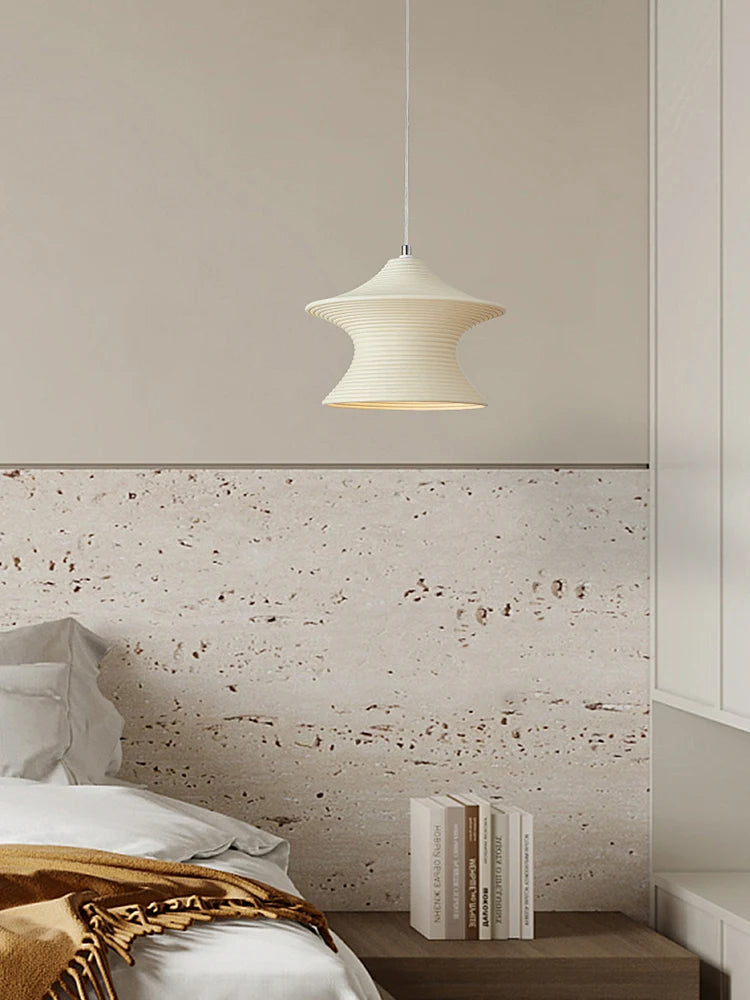 suspension moderne design nordique en résine LED pour ambiance chaleureuse - vue 4 sur 8