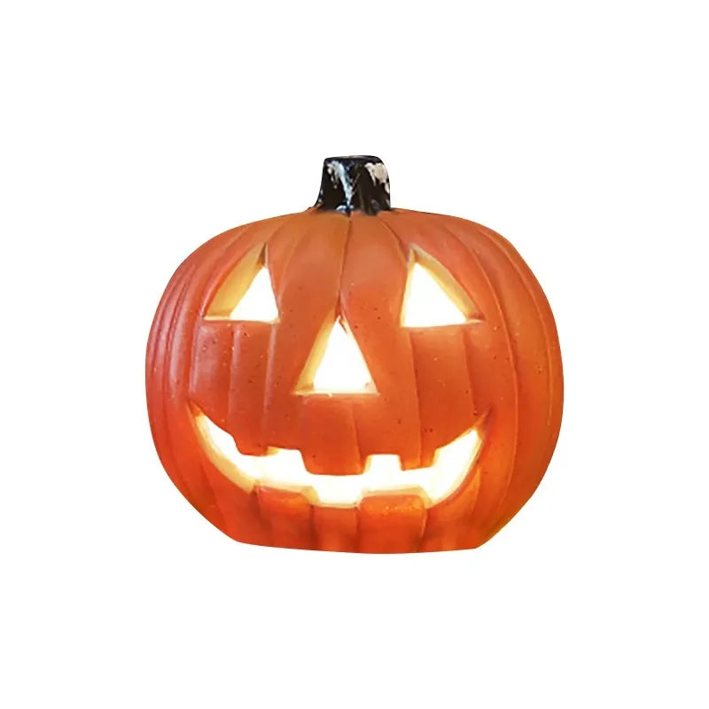 Halloween LED Pumpkin Lantern, LED Light Lamp Lantern Home Props Bar, Halloween Decor LED Lantern Scene Layout Home Decoration - vue 5 sur 6