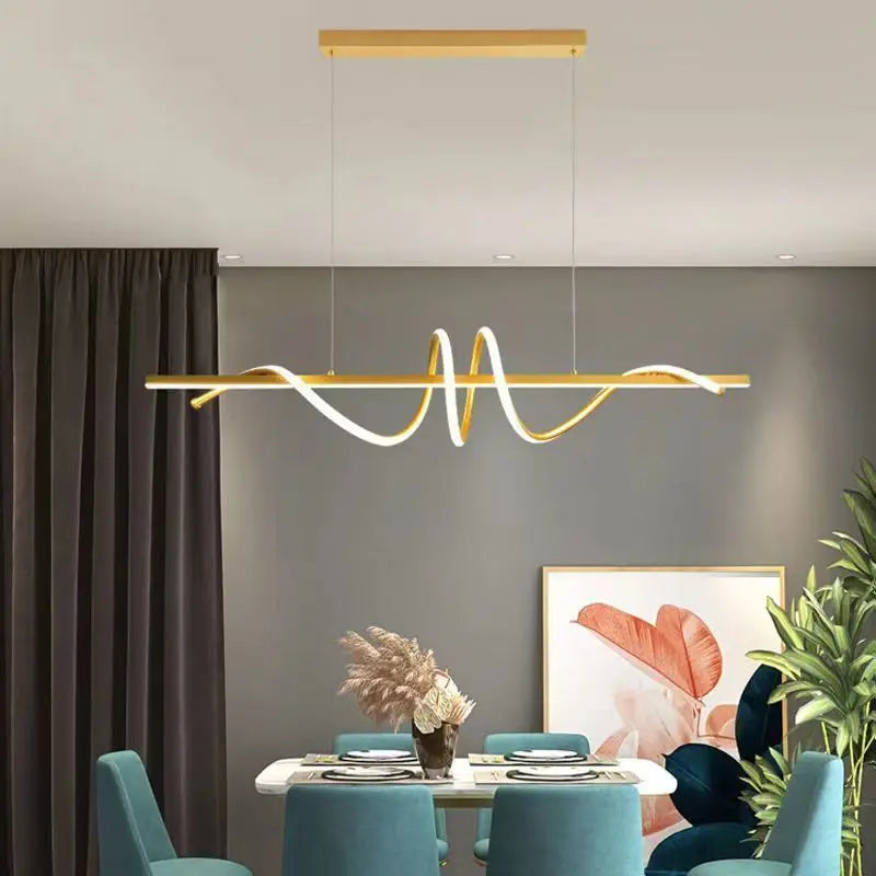 Modern minimalist decorative indoor LED pendant lamp - vue 4 sur 12