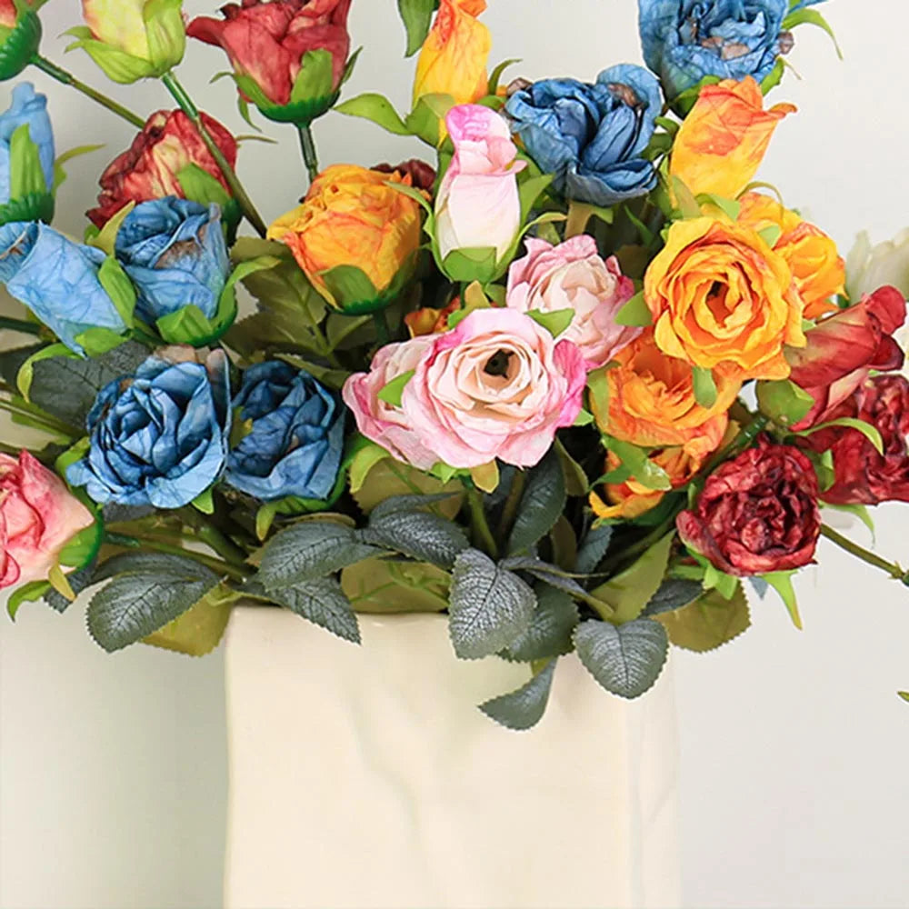 fleurs de rose artificielles pour mariage anniversaire et décoration festive - vue 4 sur 13