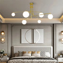 Minimalist glass chandelier in Nordic style for interior decoration