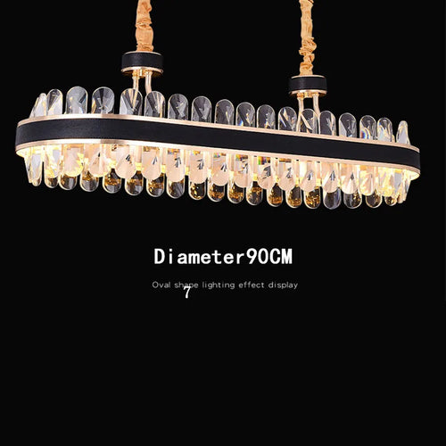 lustre moderne en cristal led winfordo pour décoration intérieure - vue 11 sur 10