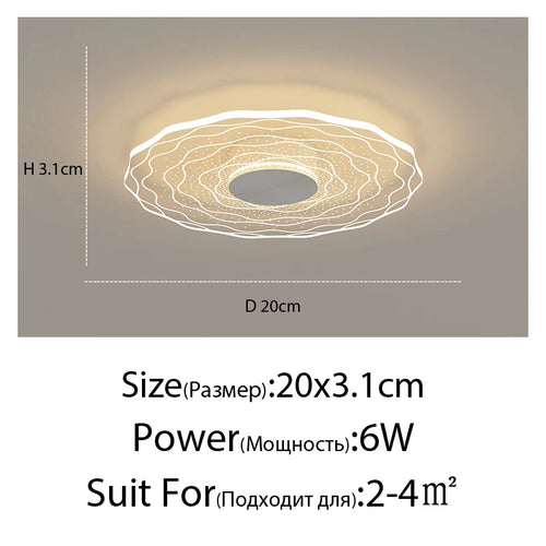 Modern minimalist flower-shaped ceiling light - vue 20 sur 21
