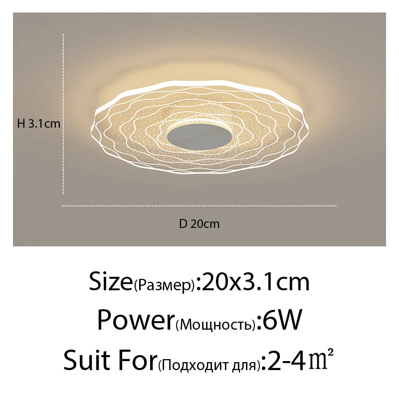 Modern minimalist flower-shaped ceiling light - vue 20 sur 21