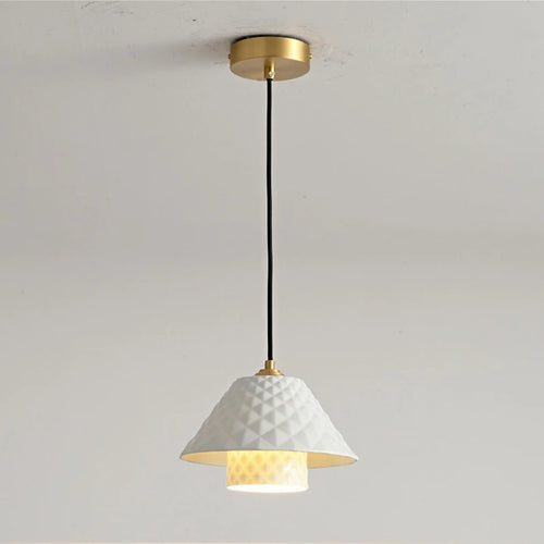 lustre en céramique doré style contemporain pour décoration intérieure