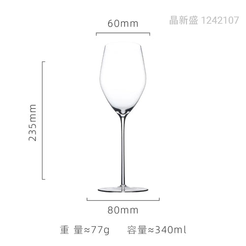 verre à vin bourgogne cristal ultra fin facetté