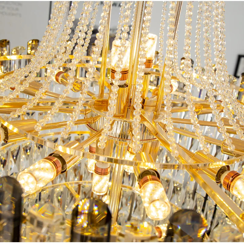 lustre en cristal design contemporain pour intérieur élégant - vue 7 sur 11