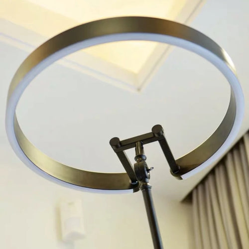 lampadaire led dimmable design nordique c anneau pour décoration maison