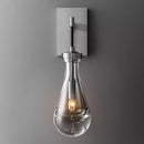 Style rétro luxe goutte d'eau applique éclairage intérieur LED moderne noir corde applique décoration de la maison salon chambre