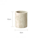 ensemble accessoires salle de bain en travertin beige naturel
