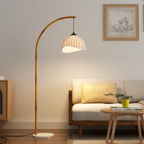 Lampe de chevet japonaise en bambou