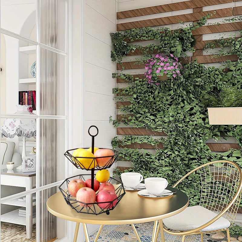 panier à fruits en fer multifonctionnel pour cuisine et bureau - vue 5 sur 8