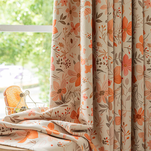 Rideau occultant motif floral moderne pour salon chambre