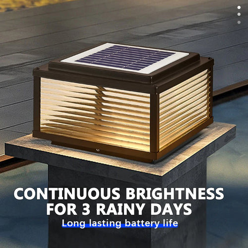 Decorative solar outdoor LED lamp with remote control, four colours - vue 7 sur 12