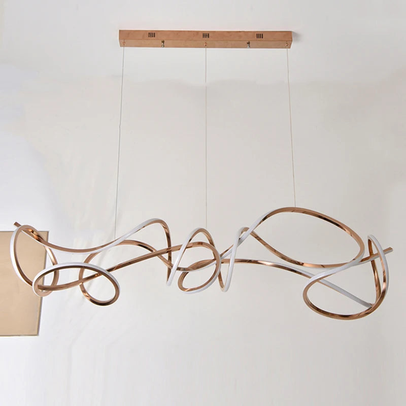lustre moderne design pour éclairage intérieur élégant et raffiné - vue 5 sur 8
