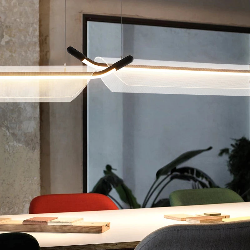 Minimalist designer pendant light for modern restaurant or bar - vue 6 sur 18