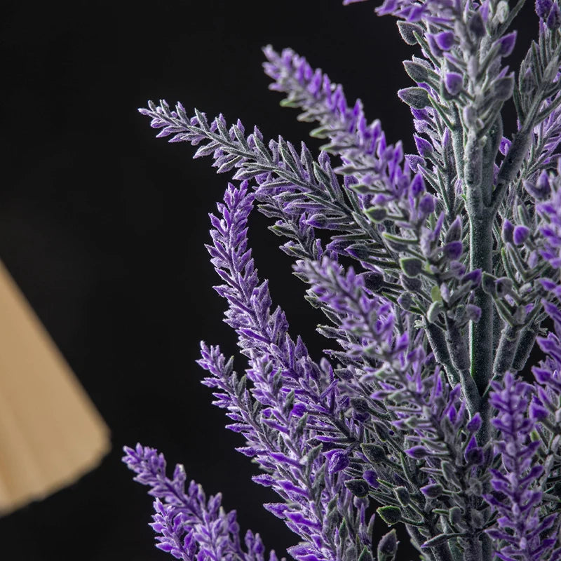 bouquet de fleurs artificielles lavande et blé décoration intérieure et extérieure - vue 5 sur 6