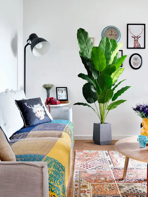 plantes artificielles grandes arbre oiseau paradis décoration jardin intérieur - vue 5 sur 9