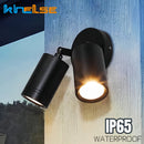 spot led extérieur double tête étanche pour jardin balcon clôture