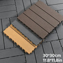 Dalles de sol pvc clipsables effet bois exterieur