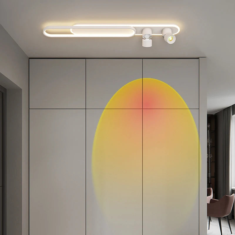 plafonnier mural moderne minimaliste pour balcon long - vue 5 sur 14